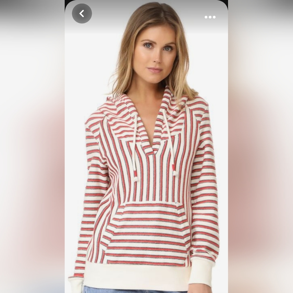 Rebecca Minkoff Venice Terry Baja Stripped Hoodie